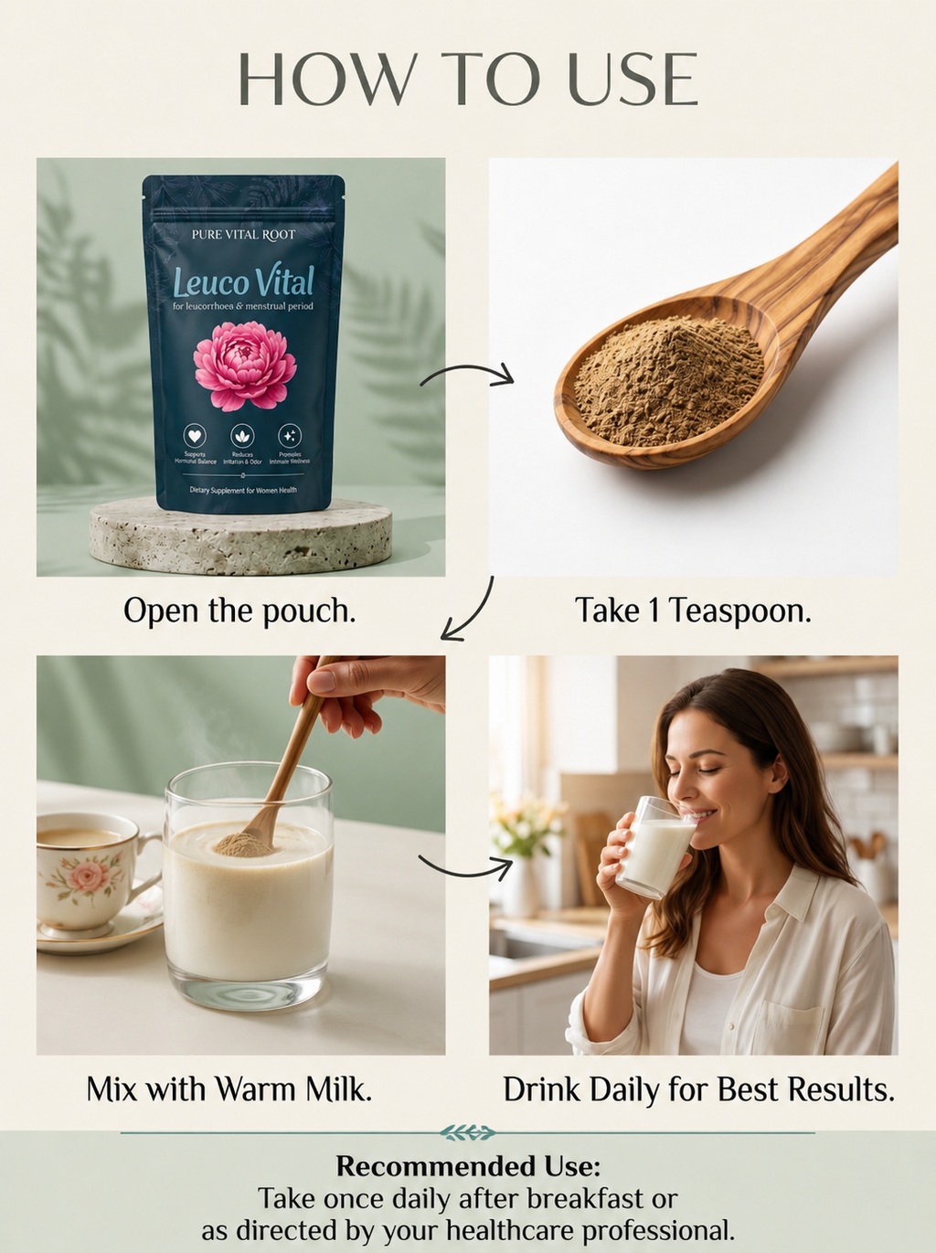 Leuco Vital Powder - Leukorrhea & White Discharge Treatment